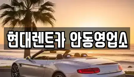 경북 안동시 옥정동 렌트카 전문 현대렌트카 안동영업소