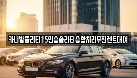 경북 안동시 운안동 렌트카 전문 카니발쏠라티15인승솔라티승합차리무진렌트대여