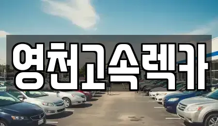 경북 영천시 오미동 렌트카 전문 영천고속렉카