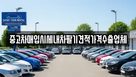 경북 의성군 단촌면 중고차매입 전문 중고차매입시세내차팔기견적가격수출업체