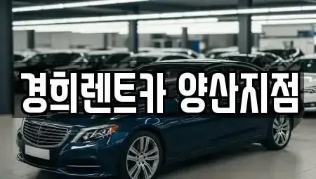 경상남도 양산시 명동 렌트카 전문 경희렌트카 양산지점