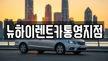 경상남도 통영시 도산면 렌트카 전문 뉴하이렌트카통영지점