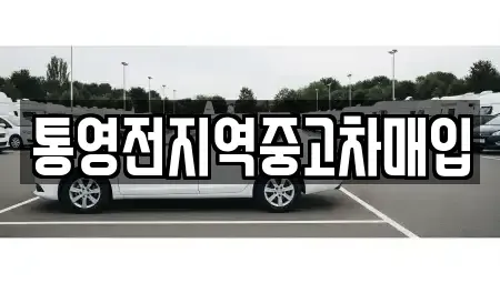 경상남도 통영시 정량동 중고차매매 전문 통영전지역중고차매입