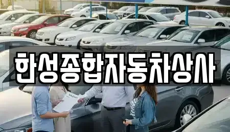 경상북도 경산시 정평동 중고차 전문 한성종합자동차상사