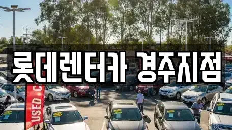 경상북도 경주시 건천읍 장기렌트카 전문 롯데렌터카 경주지점