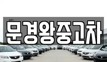 경상북도 문경시 모전동 중고차매매 전문 문경왕중고차