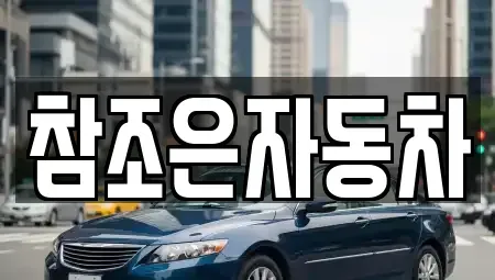 경상북도 상주시 신봉동 중고차 전문 참조은자동차