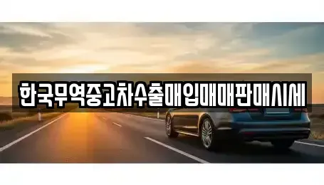 경상북도 상주시 이안면 중고차 전문 한국무역중고차수출매입매매판매시세