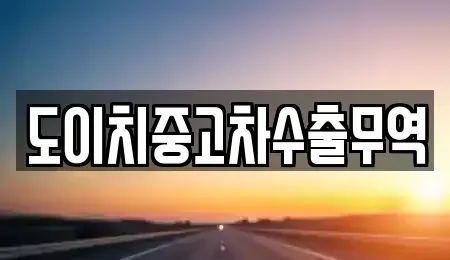 경상북도 영천시 도림동 중고차매매 전문 도이치중고차수출무역