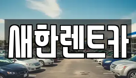 경상북도 영천시 작산동 렌트카 전문 새한렌트카