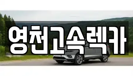 경상북도 영천시 화남면 렌트카 전문 영천고속렉카