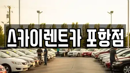 경상북도 포항시 렌트카 전문 스카이렌트카 포항점