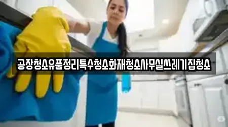 공장청소유품정리특수청소화재청소사무실쓰레기집청소