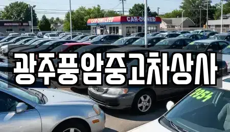 광주 광산구 하산동 중고차 전문 광주풍암중고차상사