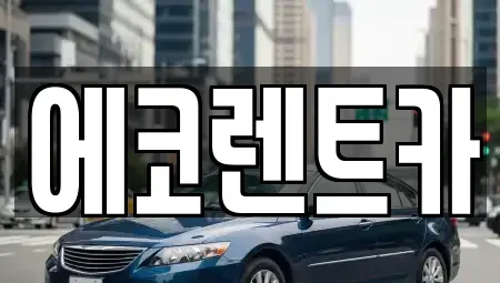 광주 남구 구동 렌트카 전문 에코렌트카