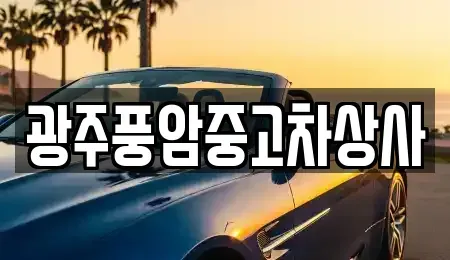 광주 남구 구동 중고차 전문 광주풍암중고차상사
