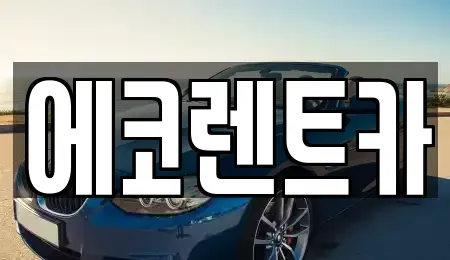 광주 남구 행암동 렌트카 전문 에코렌트카