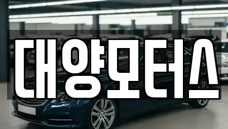 광주 남구 행암동 중고차 전문 대양모터스