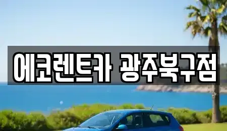 광주 북구 각화동 렌트카 전문 에코렌트카 광주북구점