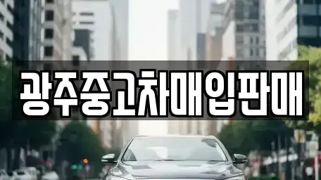 광주 북구 각화동 중고차매입 전문 광주중고차매입판매