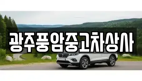 광주 북구 오치동 중고차 전문 광주풍암중고차상사