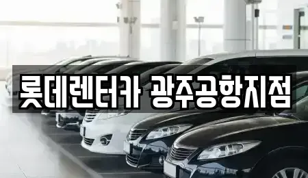 광주광역시 광산구 도산동 단기렌트카 전문 롯데렌터카 광주공항지점