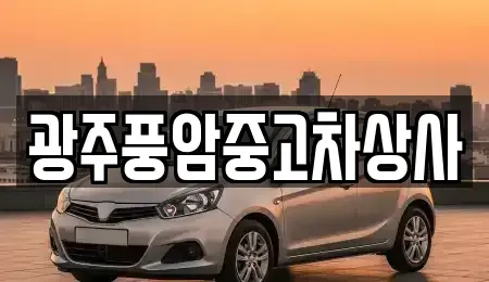 광주광역시 광산구 송산동 중고차매매 전문 광주풍암중고차상사
