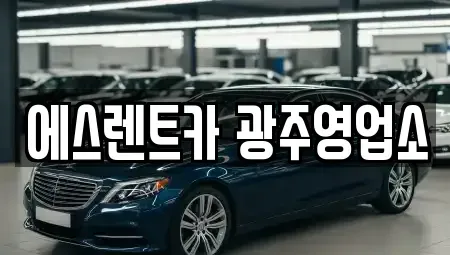 광주광역시 남구 덕남동 렌트카 전문 에스렌트카 광주영업소