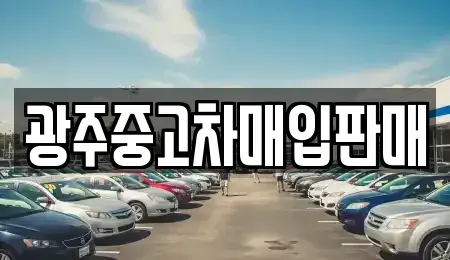 광주광역시 동구 소태동 중고차매입 전문 광주중고차매입판매