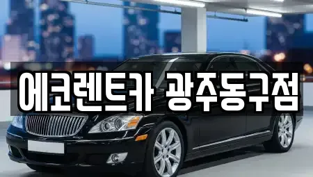 광주광역시 동구 용산동 렌트카 전문 에코렌트카 광주동구점