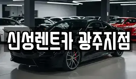 광주광역시 북구 신용동 렌트카 전문 신성렌트카 광주지점