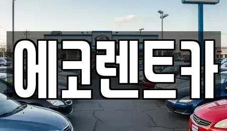 광주광역시 북구 신용동 렌트카 전문 에코렌트카