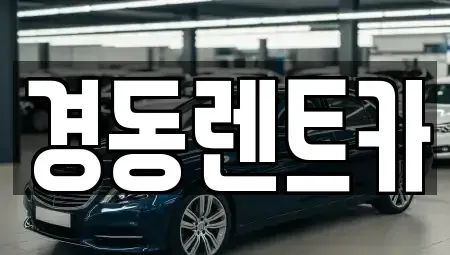 대구 중구 동인동4가 렌트카 전문 경동렌트카