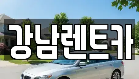 대전 대덕구 덕암동 렌트카 전문 강남렌트카