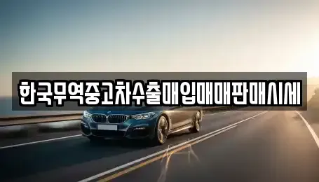 대전 대덕구 덕암동 중고차 전문 한국무역중고차수출매입매매판매시세