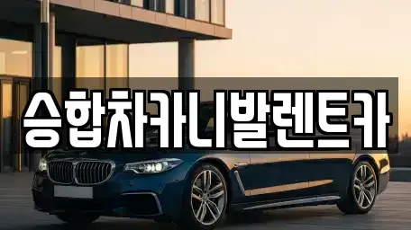 대전 동구 구도동 렌트카 전문 승합차카니발렌트카