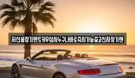 대전 유성구 대정동 장기렌트카 전문 저신용장기렌트카무심사누구나바로즉시가능중고신차장기렌