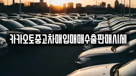 대전 유성구 송정동 중고차 전문 카카오토중고차매입매매수출판매시세