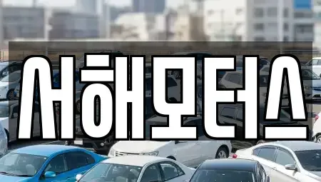 대전 유성구 용계동 중고차 전문 서해모터스