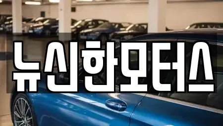대전 중구 사정동 중고차 전문 뉴신한모터스