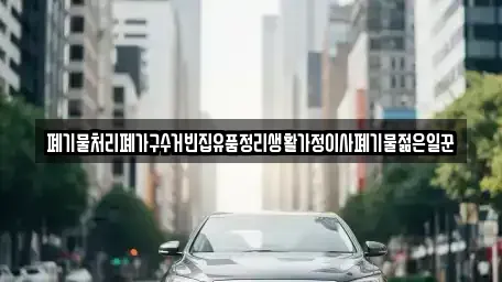 대전광역시 대덕구 장동 중고차매입 전문 폐기물처리폐가구수거빈집유품정리생활가정이사폐기물젊은일꾼