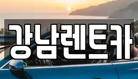 대전광역시 동구 인동 렌트카 전문 강남렌트카