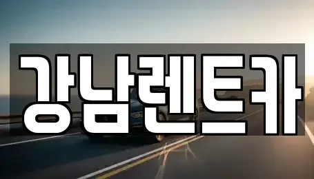 대전광역시 서구 가장동 렌트카 전문 강남렌트카