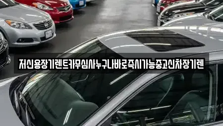 대전광역시 서구 가장동 장기렌트카 전문 저신용장기렌트카무심사누구나바로즉시가능중고신차장기렌