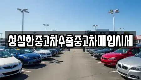 대전광역시 중구 문창동 중고차 전문 성실한중고차수출중고차매입시세