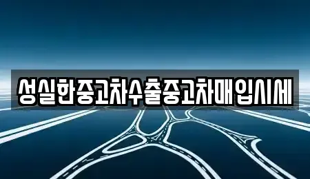 대전광역시 중구 중촌동 중고차 전문 성실한중고차수출중고차매입시세