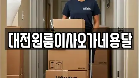 대전원룸이사오가네용달