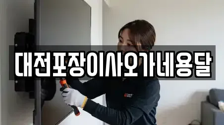 대전포장이사오가네용달