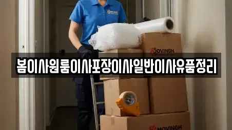 봄이사원룸이사포장이사일반이사유품정리
