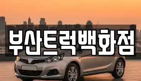 부산 강서구 성북동 중고차 전문 부산트럭백화점